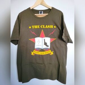 The Clash Men’s Combat Rock North American Campaign 1982 Tour Reprint TShirt XXL